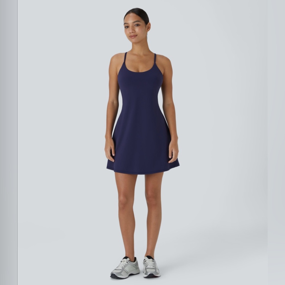 Halara Softlyzero Plus Backless Active Peacoat Co… - image 6